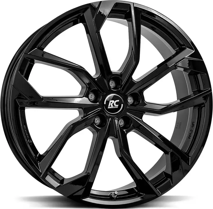 BROCK RC34 Shiny Black 8x18 5/112 ET38 CB57,1 R14 - Alumiinivanteet - 366364 - 1