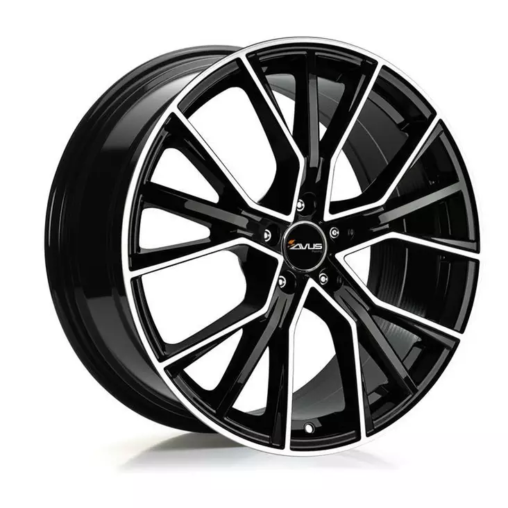 AF18 Gloss Black Polished 9x20 5/112 ET33 60° - Alumiinivanteet - 368454 - 1