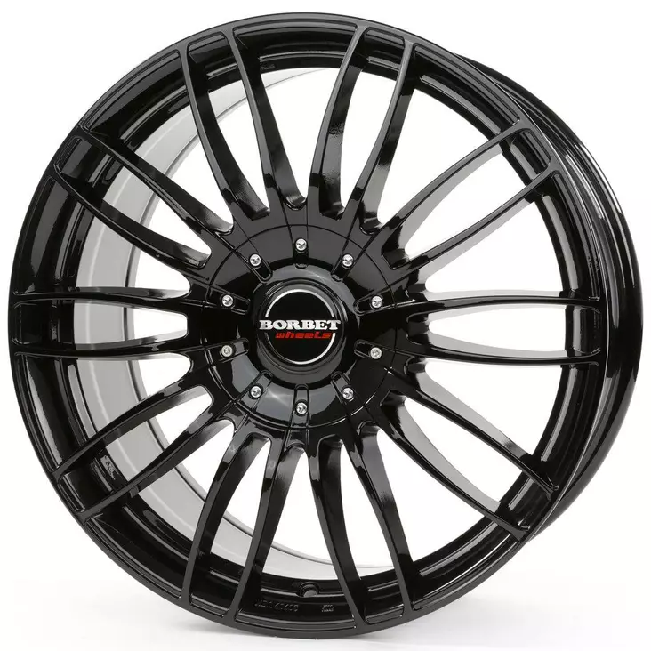 BORBET CW3 Black Glossy 9x21 5/130 ET55 CB71,6 R14 - Alumiinivanteet - 342124 - 1
