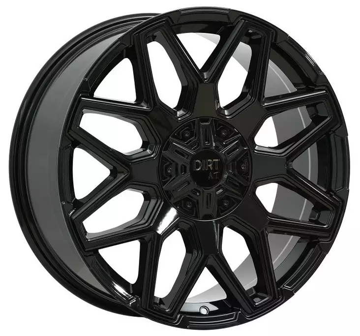 D212 Glossblack 8x17 5/112/120 ET45 CB74.1 60° - Alumiinivanteet - 357124 - 1