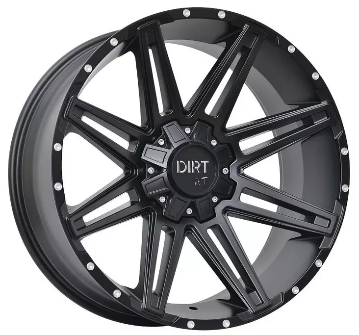 D88 Flatblack milled rivets 8,5x20 5/112/120 ET45 CB74.1 60° - Alumiinivanteet - 341564 - 1