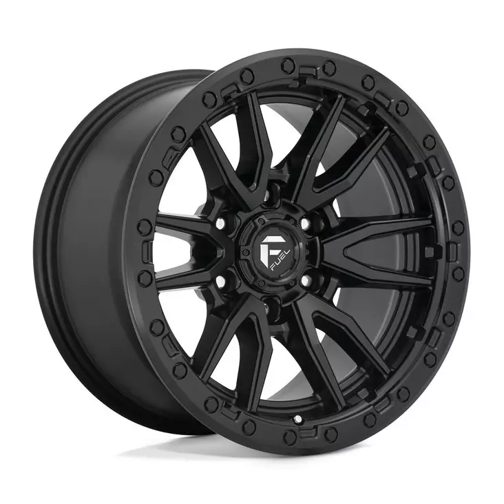 Fuel Rebel D679 Matte Black 9x18 6/139,7 ET1 CB106,1 60° - Alumiinivanteet - 345934 - 1