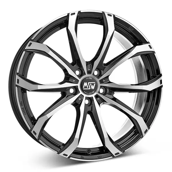 MSW 48 Blk/Pol 9,5x21 5-130 E46 C71,5 R14 - Alumiinivanteet - 8027529146684 - 1