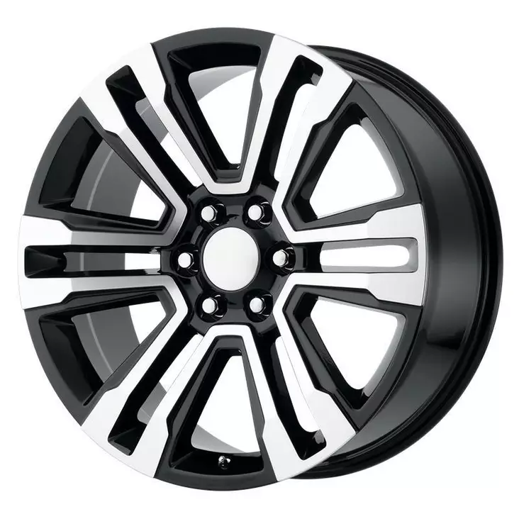 PR182 Gloss Black Machined 9x22 6/139,7 ET15 CB78.1 60° - Alumiinivanteet - 374714 - 1