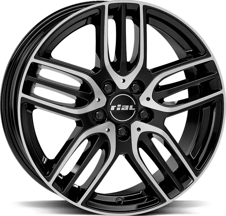 RIAL M14 Diam Black Pol 9x18 5/112 ET66 CB66.5 R14 - Alumiinivanteet - 367824 - 1