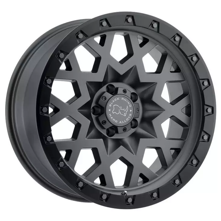 SPROCKET MATTE GUNMETAL W/ BLACK RING 9,5x17 5/127 ET-18 CB71,5 60° - Alumiinivanteet - 281364 - 1