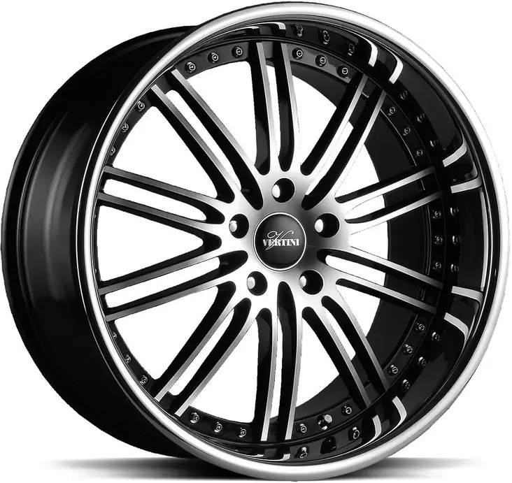 VERTINI Hennessey Black Mach Face 9,5x19 5/120 ET33 CB72.6 60° - Alumiinivanteet - 29274 - 1