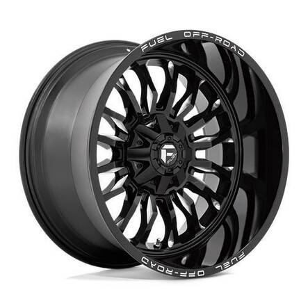 D795 ARC GLOSS BLACK MILLED 10x20 5/127/139,7 ET-18 CB87.1 60° - Alumiinivanteet - 312455 - 1