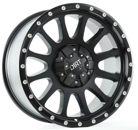 D95 Flatblack milled rivets 9x18 5/120/139,7 ET20 CB78.1 60° - Alumiinivanteet - 300375 - 1