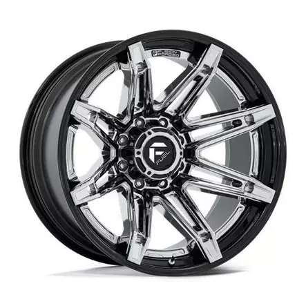 FC401 BRAWL CHROME W/ GLOSS BLACK LIP 12x24 6/135 ET-44 CB87.1 60° - Alumiinivanteet - 339115 - 1