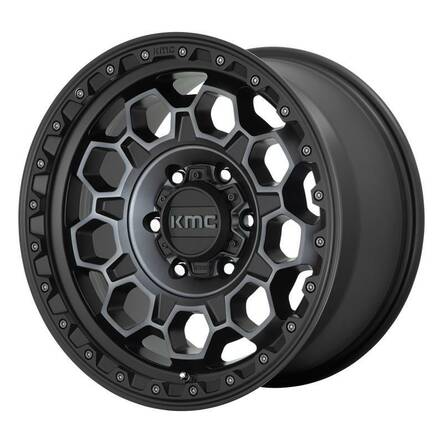 KM545 Satin Black With Gray Tint 8x17 6/139,7 ET20 CB106.1 60° - Alumiinivanteet - 271205 - 1