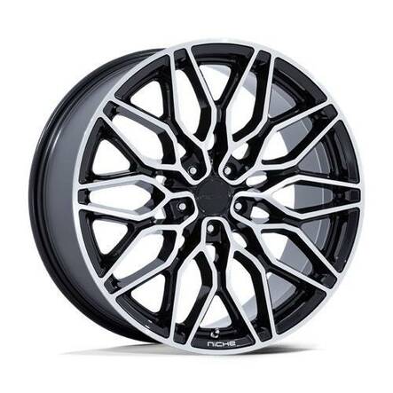 NC277 CALABRIA 5 GLOSS BLACK MACHINED 9x20 5/112 ET27 CB66.6 60° - Alumiinivanteet - 335325 - 1