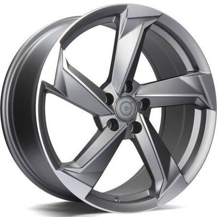 Twist Matt Anthracite Front Polished 8x18 5/112 ET35 CB66.5 60° - Alumiinivanteet - 313555 - 1