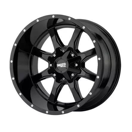 MO970 Gloss Black With Milled Lip 8x17 5/127/139,7 ET0 CB78.3 60° - Alumiinivanteet - 239745 - 1