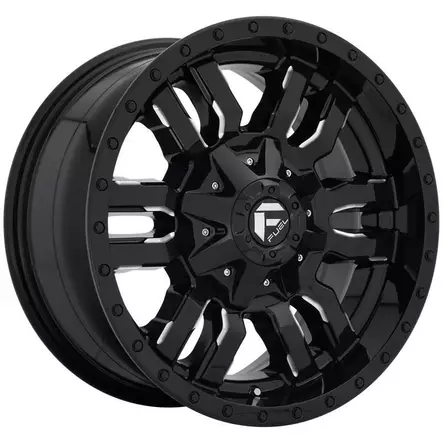 FC595 GLOSS BLACK MILLED 10x20 8/165,1 ET-18 CB125.1 60° - Alumiinivanteet - 245295 - 1