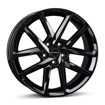 BORBET N Black Gloss 7,5x18 5/114,3 ET45 CB72.5 60° - Alumiinivanteet - 340255 - 1