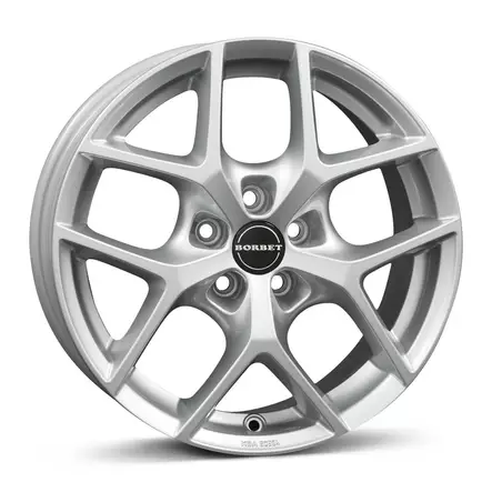 BORBET Y Crystal Silv 7,5x17 5/108 ET45 CB72.5 60° - Alumiinivanteet - 340655 - 1