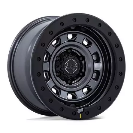 BR023 XPLORER MATTE GUNMETAL W/ BLACK ROCK GUARD 9x17 6/114,3 ET12 CB66.1 60° - Alumiinivanteet - 353785 - 1