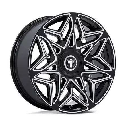 DC274 ANOMALY GLOSS BLACK MILLED 9x22 5/115/120 ET38 CB74.1 60° - Alumiinivanteet - 353915 - 1
