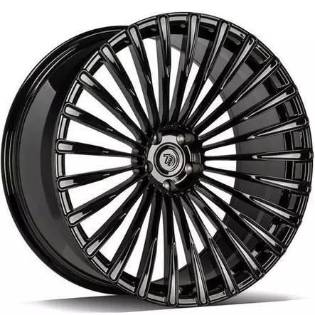 MF.1 Black Glossy 10,5x21 5/112 ET40 CB66.6 60° - Alumiinivanteet - 358125 - 1