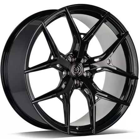 MF.4 Black Glossy 10x22 5/112 ET20 CB66.6 60° - Alumiinivanteet - 358115 - 1