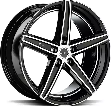 OXGIN Evolution Black Full Pol 9,5x19 5/114,3 ET45 CB72.6 60° - Alumiinivanteet - 368075 - 1