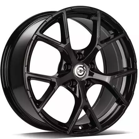RIVER Black Glossy 8x18 5/112 ET45 CB66.5 60° - Alumiinivanteet - 350575 - 1
