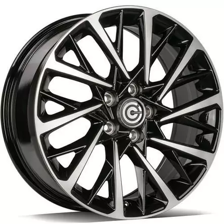 SPACE Black Front Polished 7,5x18 5/114,3 ET45 CB73.1 60° - Alumiinivanteet - 348495 - 1