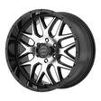 AR910 Gloss Black Machined 9x18 5/114,3 ET0 CB83,1 60° - Alumiinivanteet - 252045 - 1