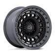 BR014 SAHARA MATTE BLACK W/ GUNMETAL LIP 9x17 6/139,7 ET-12 CB106.1 60° - Alumiinivanteet - 333125 - 1