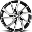 BROCK eB1 Black Full Pol 5x19 5/112 ET43 CB66.6 60° - Alumiinivanteet - 306315 - 1