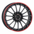 Breyton Magic CW M.Grey/Red 7,5x18 5-112 E48 C66,5 - Alumiinivanteet - 7332818070375 - 1