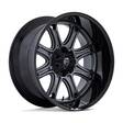DARKSTAR MATTE GUNMETAL W/ BLACK LIP 10x20 8/165,1 ET-18 CB125,1 60° - Alumiinivanteet - 321425 - 1