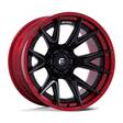 FC402 CATALYST MATTE BLACK W/ CANDY RED LIP 12x22 6/135 ET-44 CB87.1 60° - Alumiinivanteet - 333885 - 1