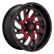 FV642 GLOSS BLACK RED TINTED CLEAR 7x18 4/137 ET13 CB110.1 60° - Alumiinivanteet - 243065 - 1