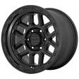KM544 MESA SATIN BLACK W/ GLOSS BLACK LIP 9x18 5/150 ET25 CB110,1 60° - Alumiinivanteet - 338445 - 1