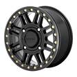 KS250 Satin Black With Gloss Black Ring 6x15 4/156 ET38 CB132.0 60° - Alumiinivanteet - 273805 - 1