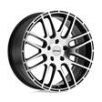 P6A GLOSS BLACK W/ MACHINED CUT FACE 8x18 5/112 ET40 CB72,1 60° - Alumiinivanteet - 331485 - 1