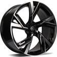Rich Black Front Polished 8x18 5/112 ET45 CB66.5 60° - Alumiinivanteet - 320195 - 1