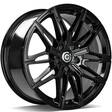 Rubin Black Glossy 8x18 5/120 ET33 CB72.6 60° - Alumiinivanteet - 322985 - 1