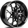 SCF-C Black Front Polished 7x16 5/100 ET38 CB67,1 60° - Alumiinivanteet - 317605 - 1