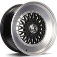 SV-F Matt Black Front Polished Lip Polished 8x17 5/112 ET30 CB72,6 60° - Alumiinivanteet - 313835 - 1