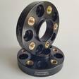 Spacer 25mm 2 pcs 5x112 66,6mm With Thread Holds M14x1,5 Black - Rengas- ja vannetarvikkeet - 315685 - 1