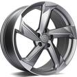 Twist Matt Anthracite Front Polished 8x18 5/112 ET35 CB66.5 60° - Alumiinivanteet - 313555 - 1