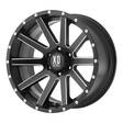 XD818 Satin Black Milled 10x20 5/127 ET-24 CB78,3 60° - Alumiinivanteet - 240085 - 1