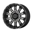 XD829 Satin Black Machined Gray Tint 9x18 6/139,7 ET18 CB106,2 60° - Alumiinivanteet - 237085 - 1