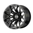 XD841 Gloss Black Milled 9x18 5/114,3 ET0 CB78,0 60° - Alumiinivanteet - 252025 - 1