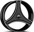 GMP A123 Piano Black Diam 10,5x22 5/114,3 ET40 CB64.1 60° - Alumiinivanteet - 355165 - 2