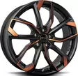 BROCK RC34 Black Orange Matt 8x18 5/112 ET38 CB57.1 R13 - Alumiinivanteet - 362065 - 1