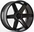 D51 Glossblack 9,5x22 6/139,7 ET18 CB106.1 60° - Alumiinivanteet - 374075 - 1
